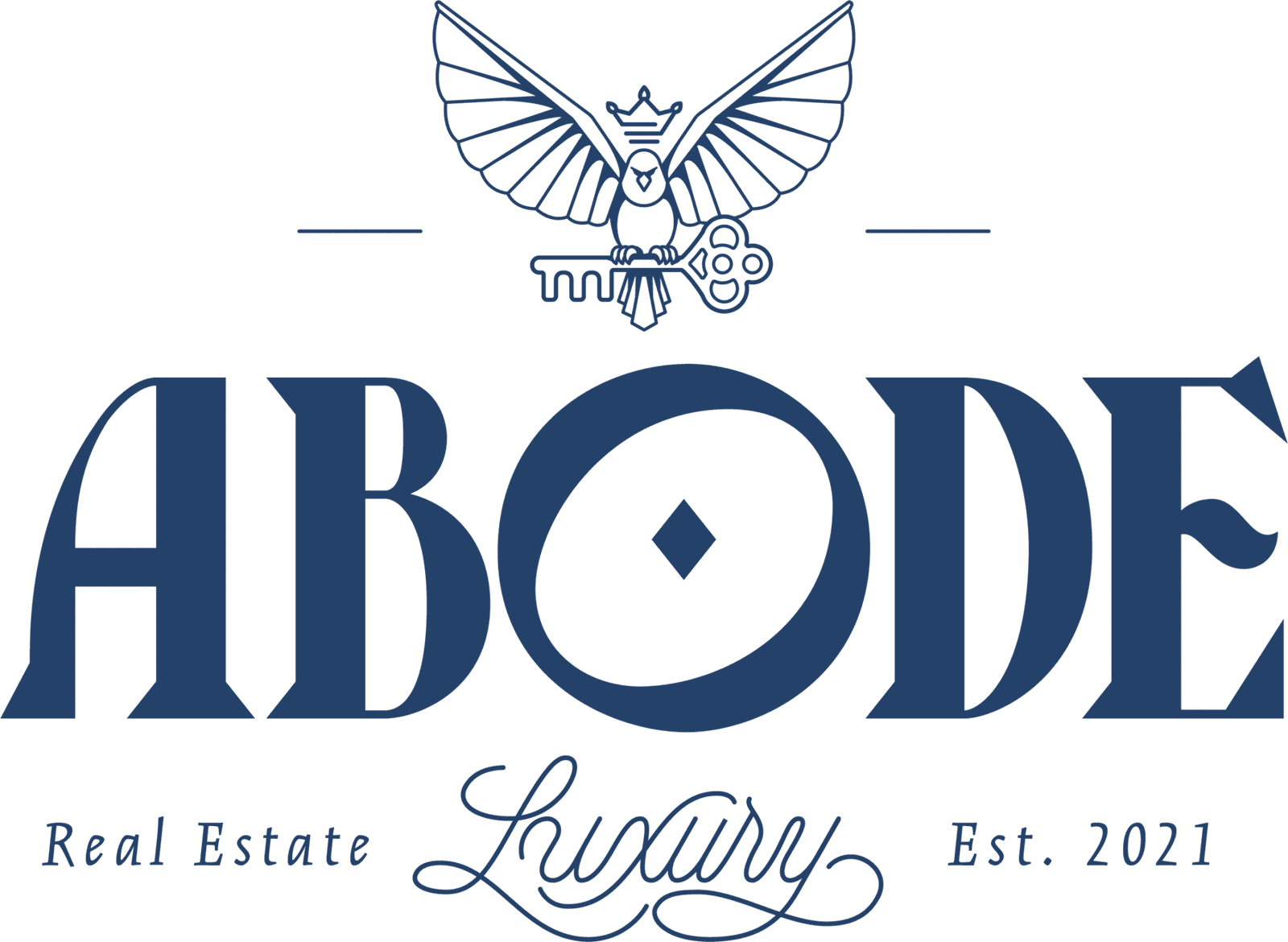 image of a luxury real estate brand logo ABODE